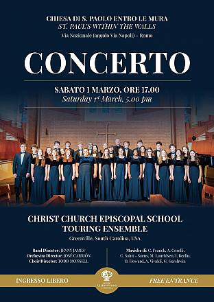 Christ church episcopal school touring ensamble